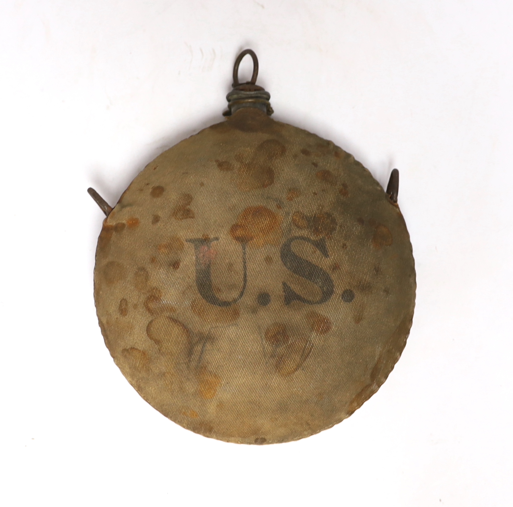 A late 19th century, pre-First World War U.S. military issue water can, from the period of the Indian Wars, the Spanish American war, etc.